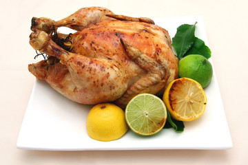 roast chicken dinner
