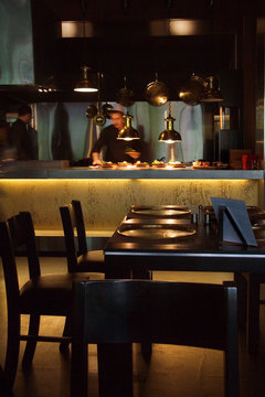 at the restaurant