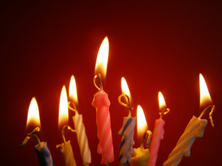 happy birthday candles