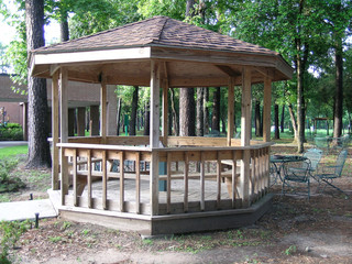 wooden gazebo