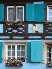 façade colorée - obrazy, fototapety, plakaty