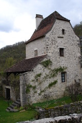 Fototapeta na wymiar Maison ancienne à Espagnac-Sainte-Eulalie (Lot)