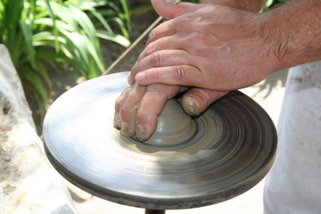 craft. inspiration. potter at work