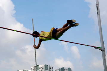 vault competition in the stadium