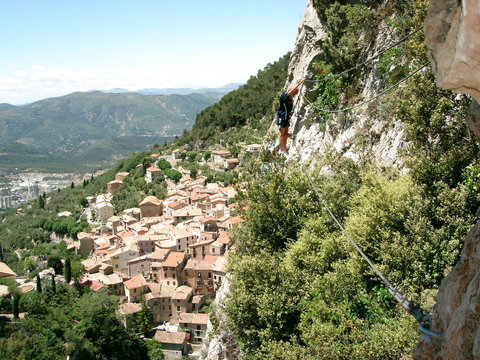 via ferrata de peille