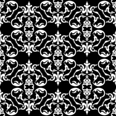 Obraz premium two color floral pattern