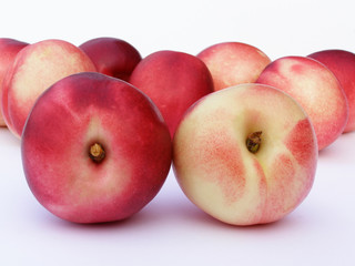 red and yellow peach