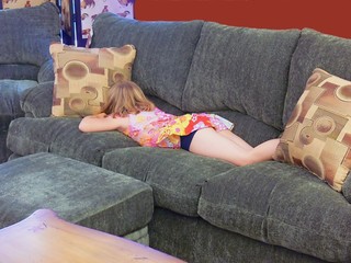 sleeping in furniture store  70014			