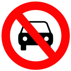 no cars allowed