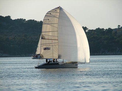racing yacht sailing