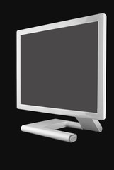 white lcd monitor