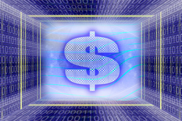 global information technology. money concept