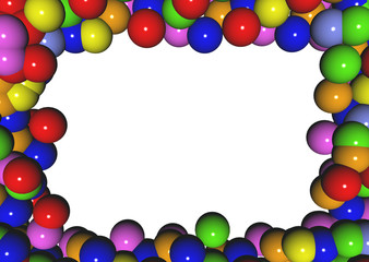 cornice di palline colorate © Ube