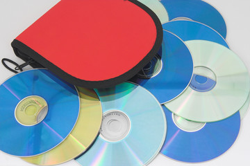 bolsa para llevar cd y dvd