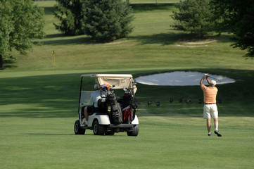 approaching the green