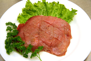 raw beef stake