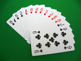 bridge cards - one with four