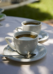 caps of coffee