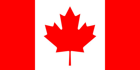 Obraz premium canada flag banner