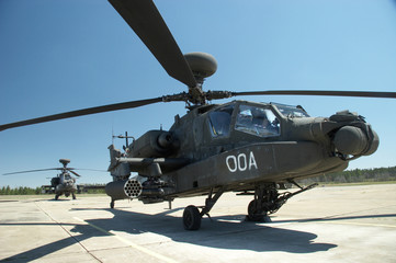 Fototapeta na wymiar apache helikoptery