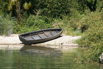 beached rowingboat