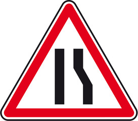 retrecissement de chaussée
