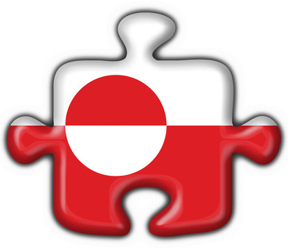 bottone puzzle groenlandia - greenland flag