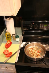 into the frying pan