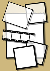 various film frames