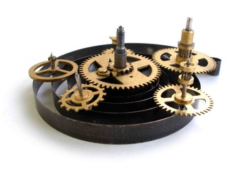 image of a old clock's parts