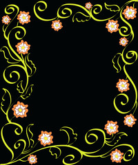 flowers frame