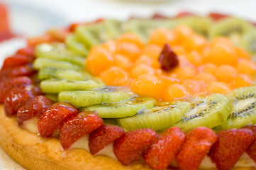 Mandarin, kiwi, strawberry Dessert