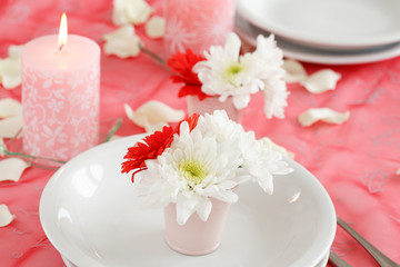 romantic table setting