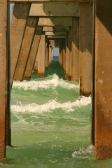 beneath the pier