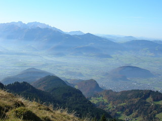 Fototapeta premium ausblick ins rheintal
