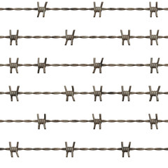 rusty barbed wire - 3444031