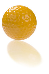 golf ball with reflection