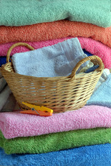 les serviettes de toilette