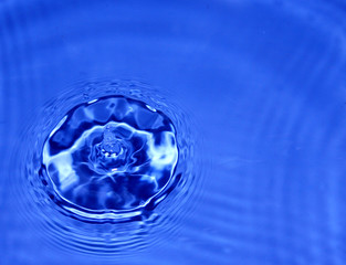 water drop in flower shape