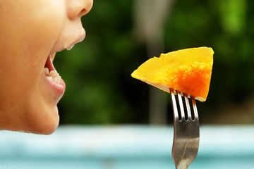 comer fruta