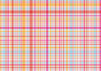 bright pink and orange plaid