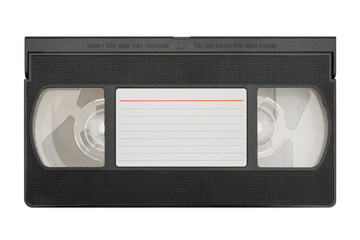 blank video cassette