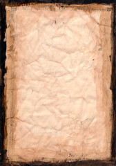 grunge paper with dark border