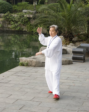 Woman Doing Tai Chi