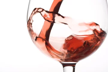 Crédence de cuisine en verre imprimé Vin red wine pouring