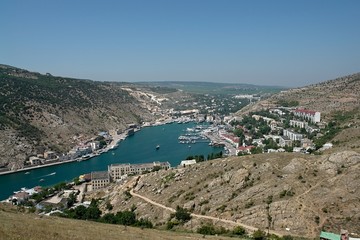 town in balaklava bay