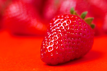 detail of fresh strawberry