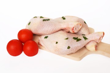 chicken legs and vegetable