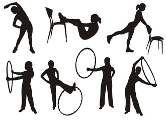 fitness silhouettes