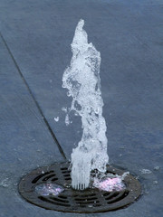 shooting water spout